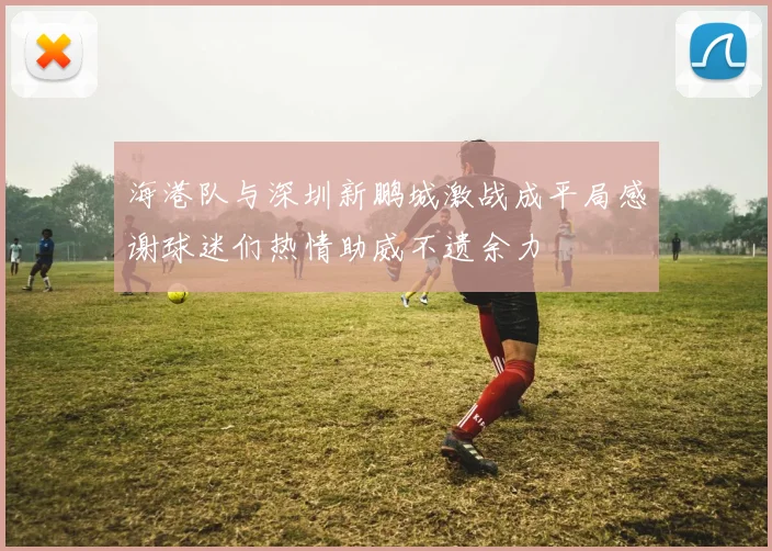 海港队与深圳新鹏城激战成平局感谢球迷们热情助威不遗余力